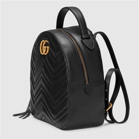 gucci marmont black leather backpack|Gucci Marmont shoulder bag red.